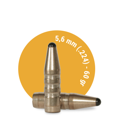 5.6 mm (.224) – 60 gr